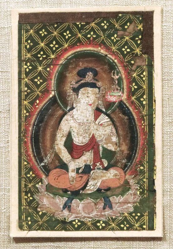 曼荼羅（益田鈍翁旧蔵）残欠<br>
東寺伝来<br>
鎌倉時代