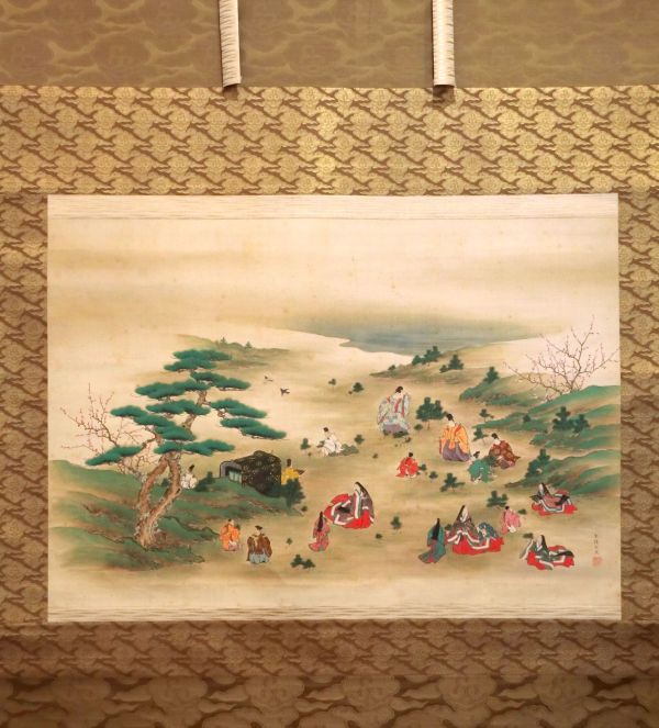 土佐光武<br>
子の日の遊び図