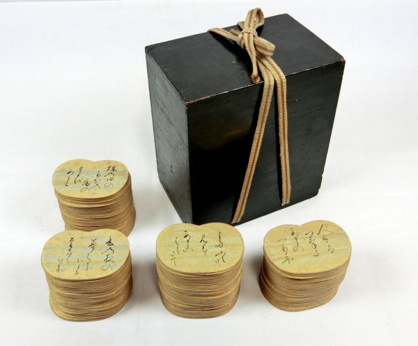 団扇型 百人一首歌留多　一組