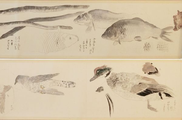 松林桂月<br>
下絵画巻
