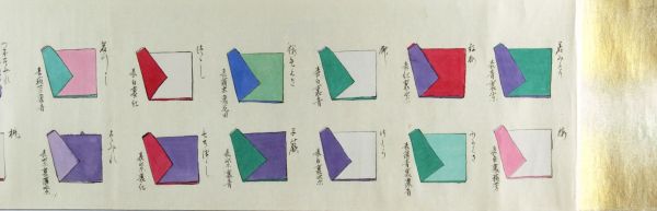 かさねのいろめ（重色目）