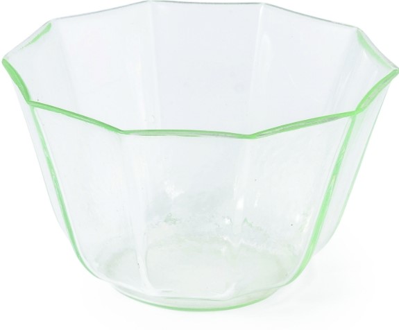 Edo glass octagonal bowl
