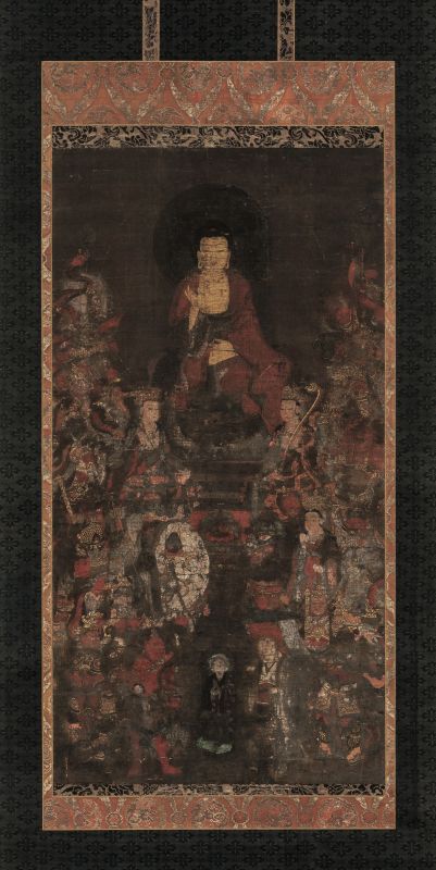 釈迦三尊十六善神像附善導大師像