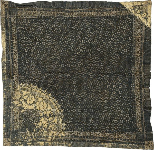 Gold chintz fabric
